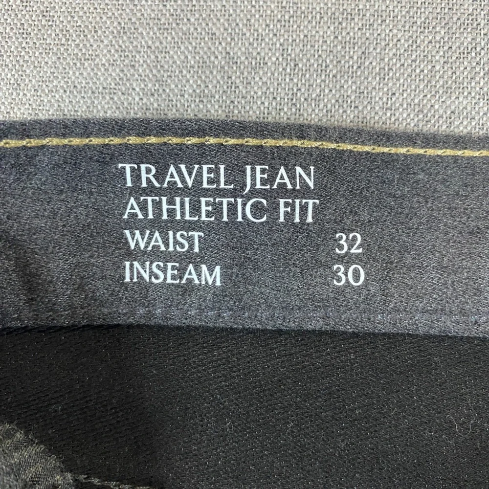 Banana Republic Travel Jean Athletic Fit Charcoal Gray Pants 32x (inseam 24.4